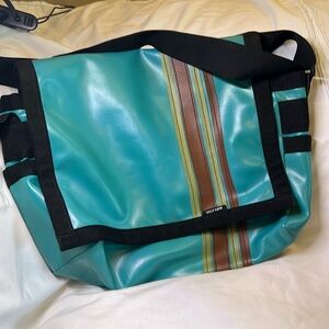 Holly Aiken flap satchel baby bag tote